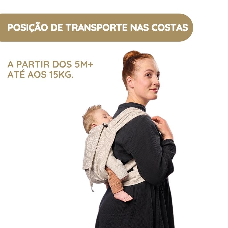 Stokke Mochila Portabebé Limas posição de transporte nas costas