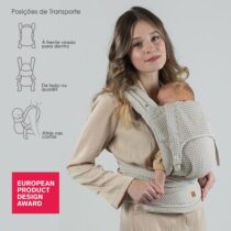 Isara Quick Half Buckle Mochila Portabebé - Cream Waffle