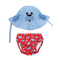 ZooCchini - Conjunto de Banho Chapéu e Cueca 3-6 meses - Foca