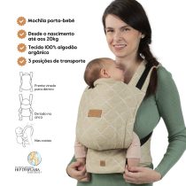 Isara Mochila Portabebé Quick Full Buckle V2 - Au Naturel