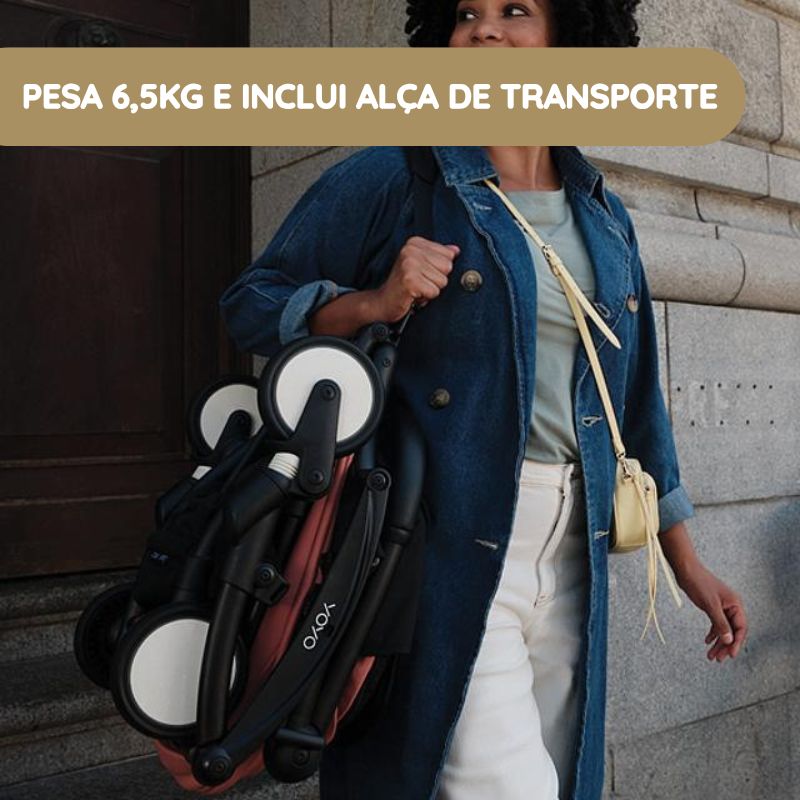 Stokke YOYO 3 pesa 6,5kg e inclui alça de transporte