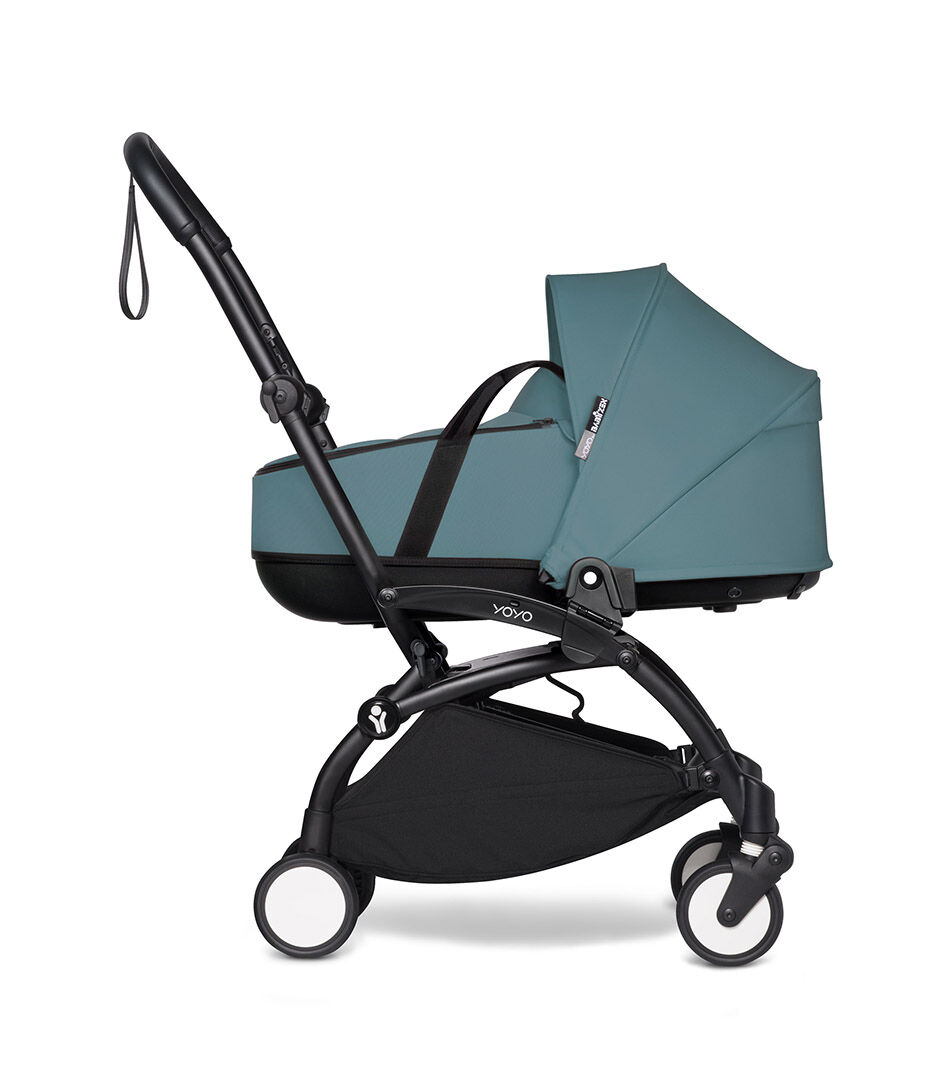 YOYO 2 – BASSINET – PROFILE BLACK FRAME – AQUA – WEB_eCom