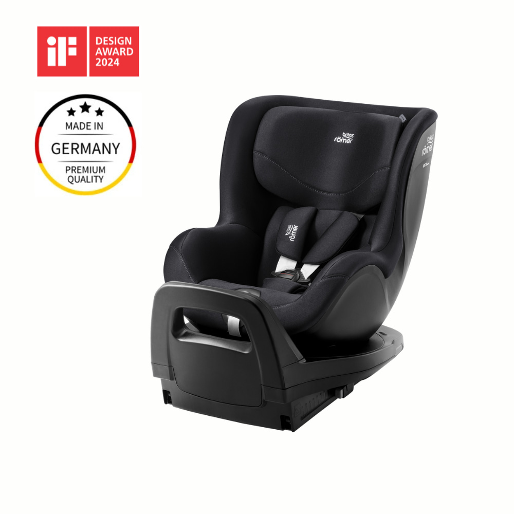 Cadeira Auto DualFix PRO M da Britax Romer – Deep Black dos 3 meses a 4 anos – CLASSIC