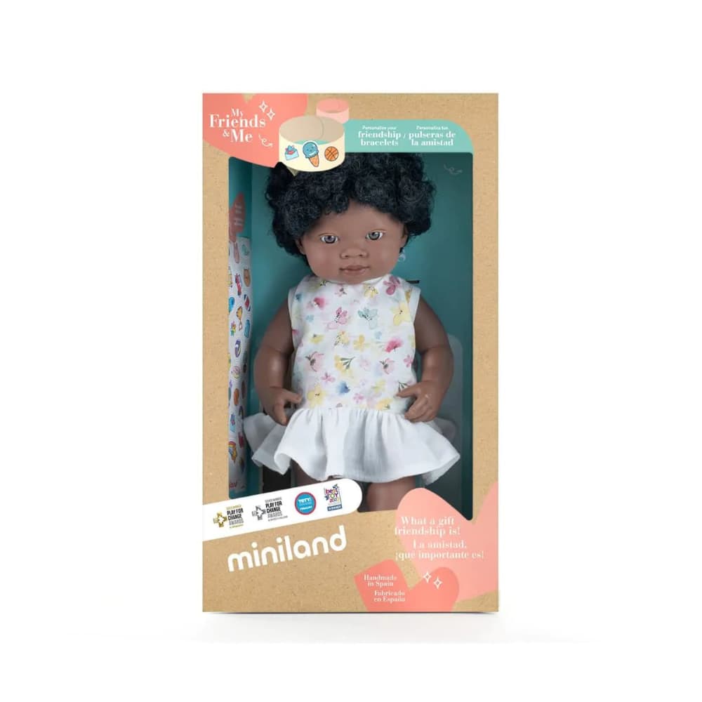 Boneca Africana 38 cm My Friends & Me da Miniland – Dos 10 meses aos 6 anos_6