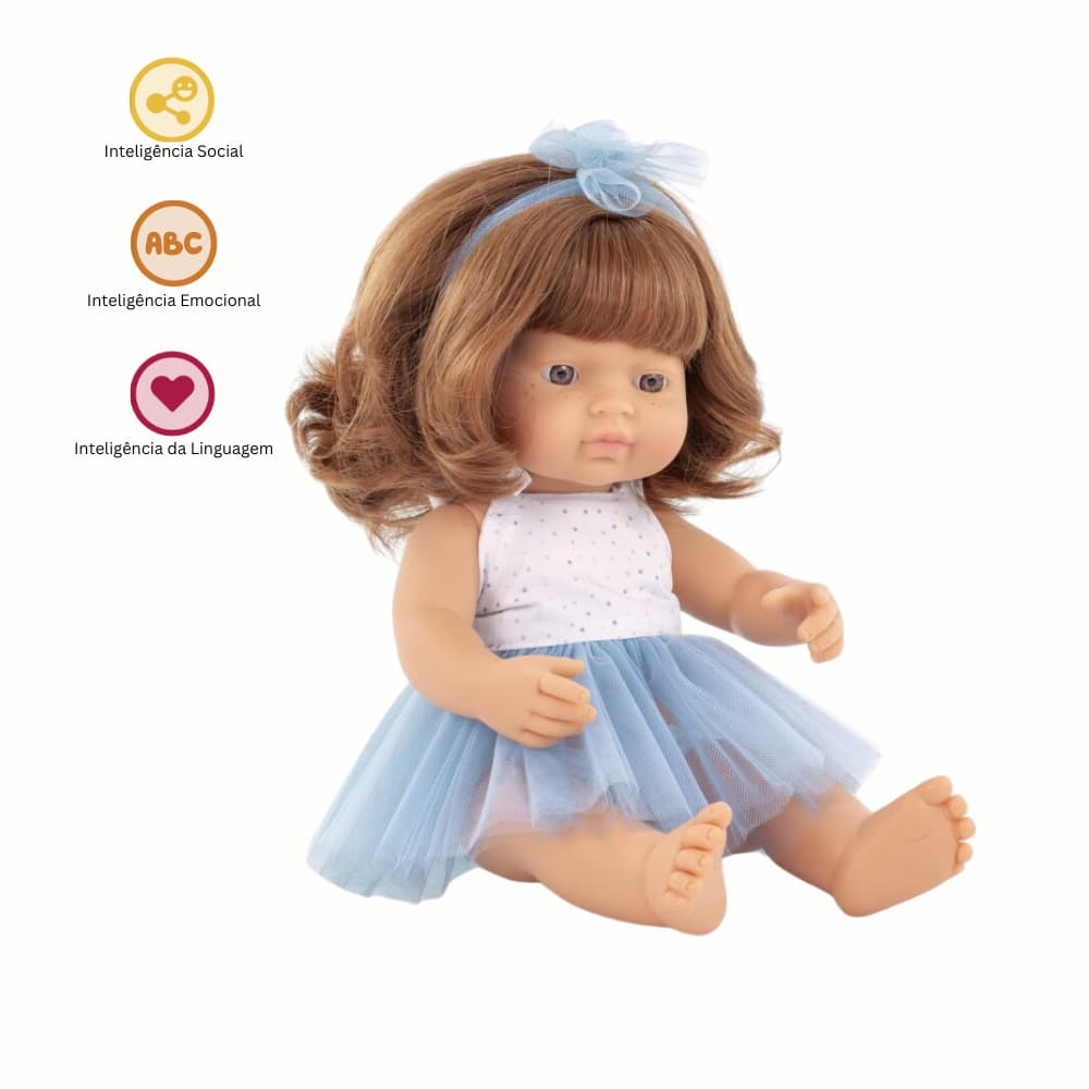 Boneca Caucasiana Ruiva 38 cm My Friends & Me da Miniland – A partir dos 10 meses