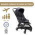 Bugaboo Carrinho de Passeio Butterfly - Black_Stormy Blue