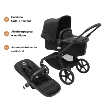Bugaboo Carrinho de Passeio Fox 5 Completo – BlackMidnight Black