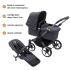 Carrinho de Passeio Donkey 5 Mono Completo da Bugaboo – Cresce com a família – GraphiteStormy Blue