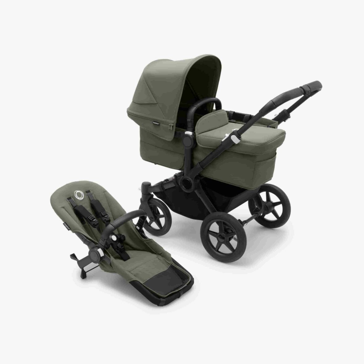 PV004620_Bugaboo-Donkey-5-Mono-stroller-black-chassis-forest-green-fabrics-forest-green-sun-canopy-x-PV004620-01 (1)