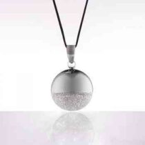 Cache Coeur Bola de Grossesse "Chamador de Anjos" - Shere/Diamond powder/Black rhodium