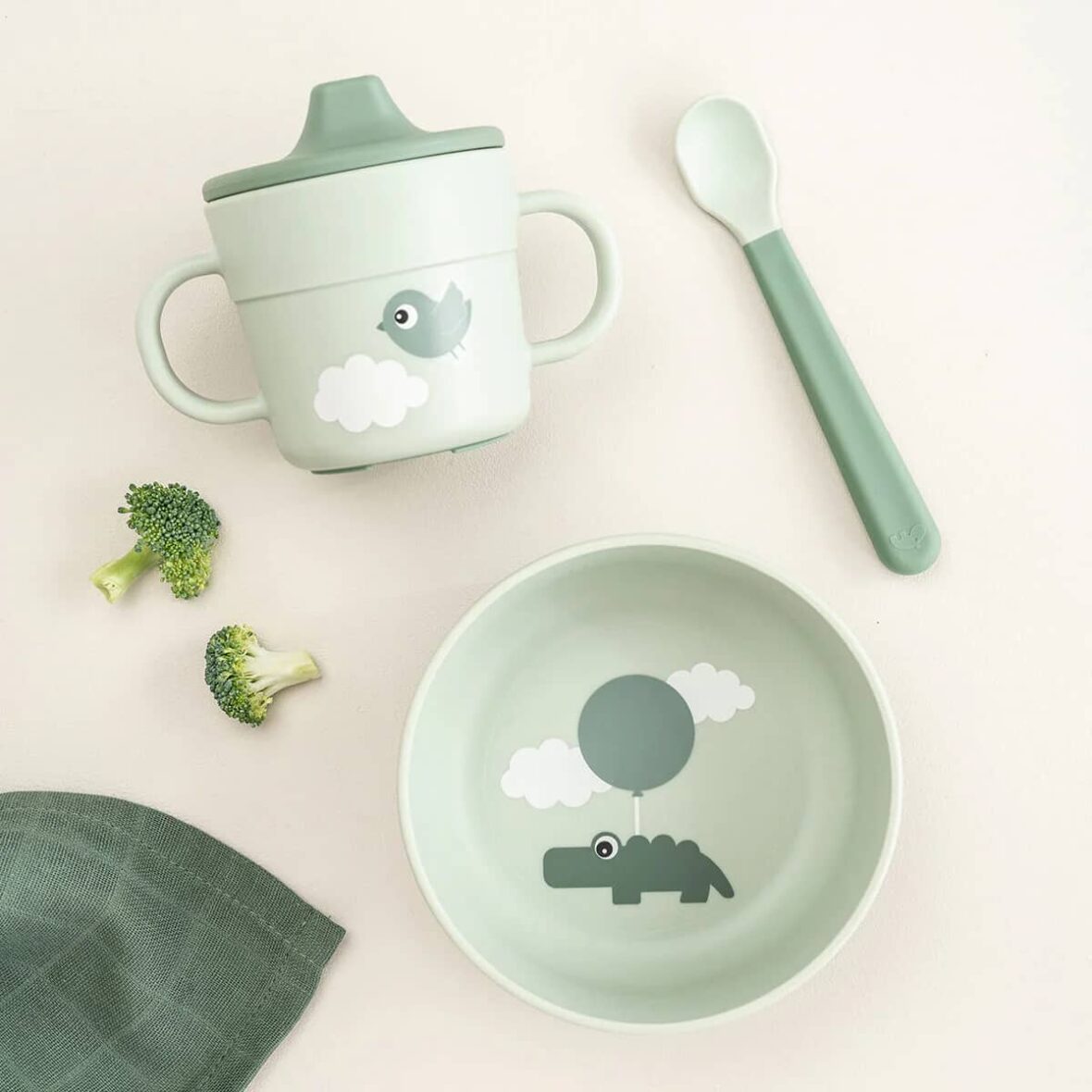 Foodie-first-meal-set-Happy-clouds-Green-7-LS