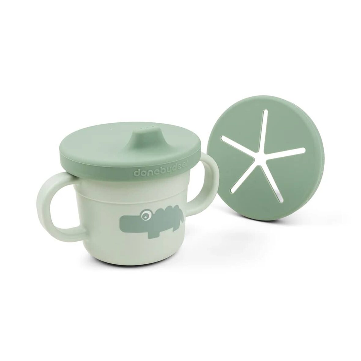 Foodie-spout-and-snack-cup-Croco-Green-Front-PS