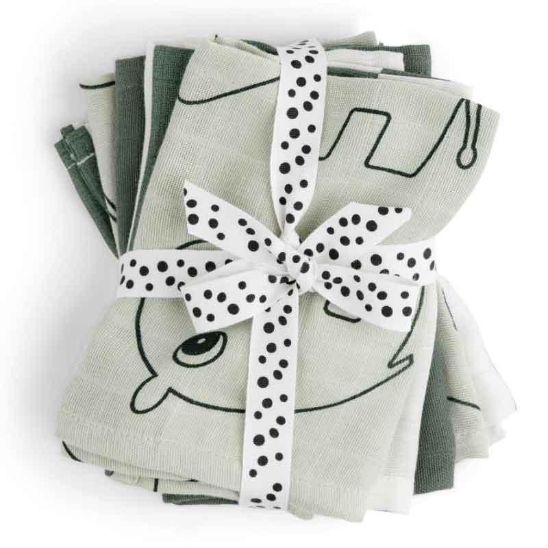 Done by Deer Pack 5 Fraldas – Deer friends Green