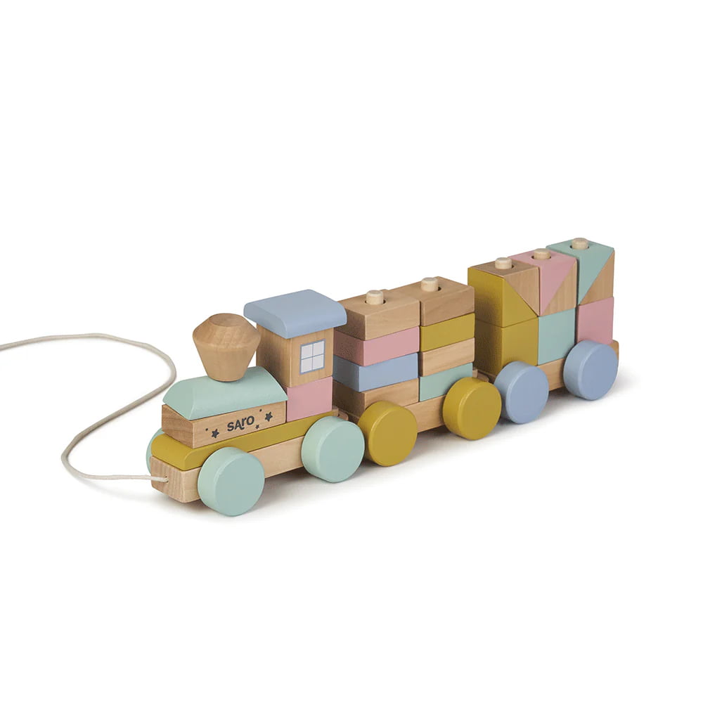 Saro Comboio de madeira