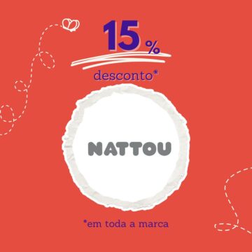 Nattou 15% de desconto