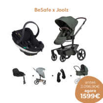 Conjunto do Carrinho de Passeio_Joolz_Day5_ForestGreen-e-Cadeira_auto_go_beyond_besafe_Freshblack