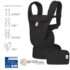 Mochila porta-bebé Ergobaby Omni Deluxe em algodão na cor onyx-black. Recomendável a partir dos 0 meses.
