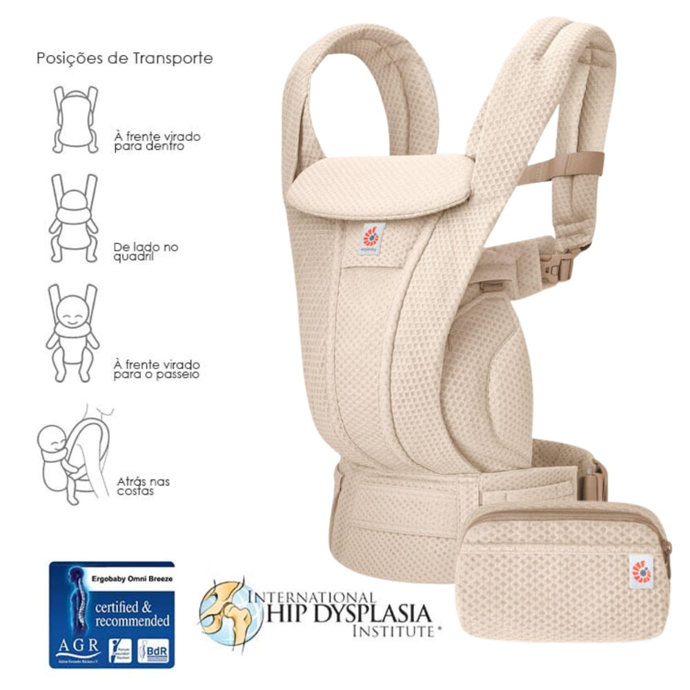 Mochila Porta-bebés Omni Deluxe Mesh da Ergobaby – Natural Beige