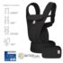Mochila porta-bebé Ergobaby Omni Deluxe Mesh respirável em onyx black. Recomendável a partir dos 0 meses.