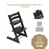 Stokke Bundle Cadeira Tripp Trapp + Baby Set + Almofada - Black