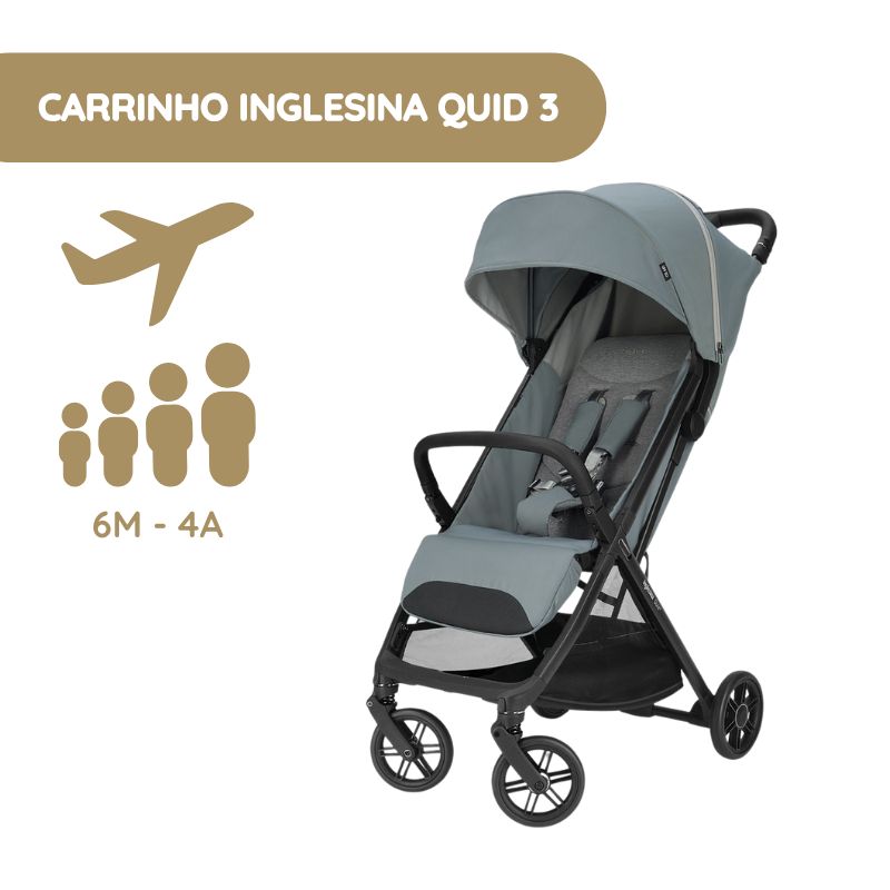 Carrinho de Bebé Compacto Quid 3 da Inglesina – Galaxy Grey