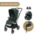Maxi-Cosi Carrinho de Passeio Leona 2 + Pebble 360 Pro2 + Adaptadores + Oferta Base Family Fix 360 Pro - Twilic Green