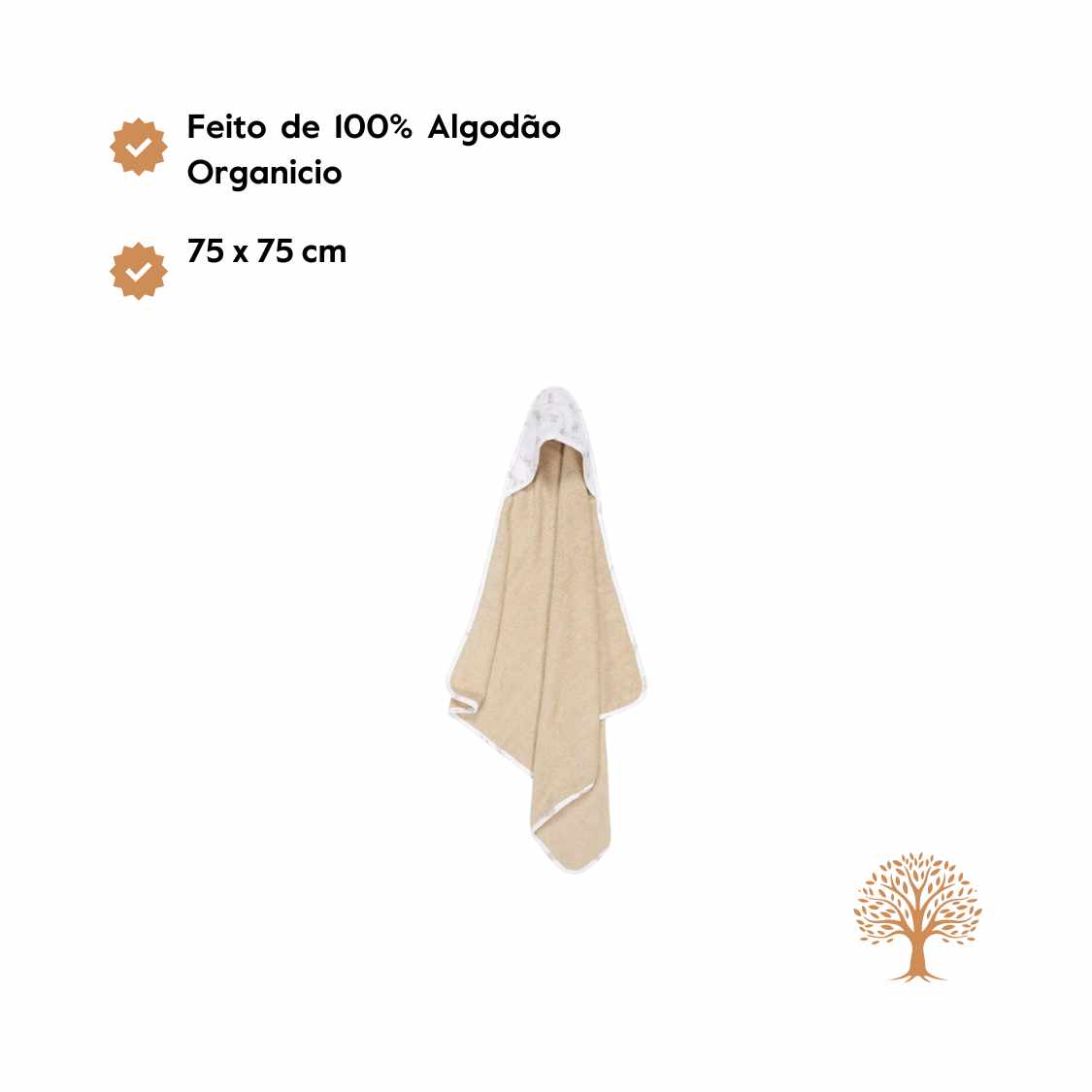 Little Dutch Toalha com Capuz em Musselina – Baby Bunny