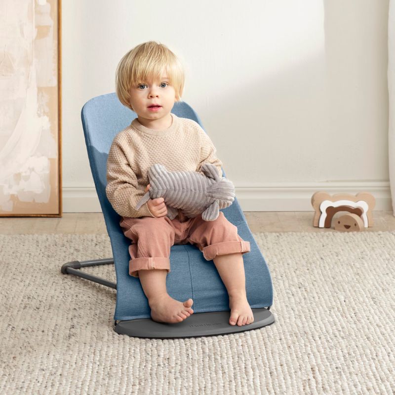 BabyBjorn Espreguiçadeira Bliss Woven Melange – Azul (4)
