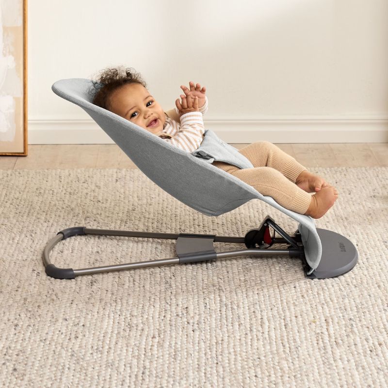 BabyBjorn Espreguiçadeira Bliss Woven Melange – Gris Claro (3)