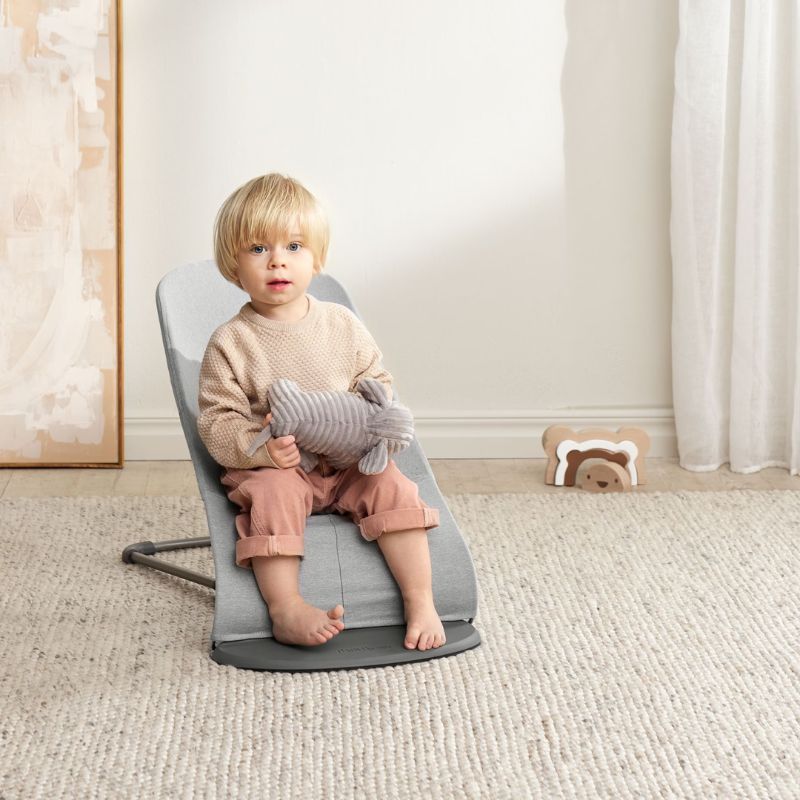 BabyBjorn Espreguiçadeira Bliss Woven Melange – Gris Claro (4)
