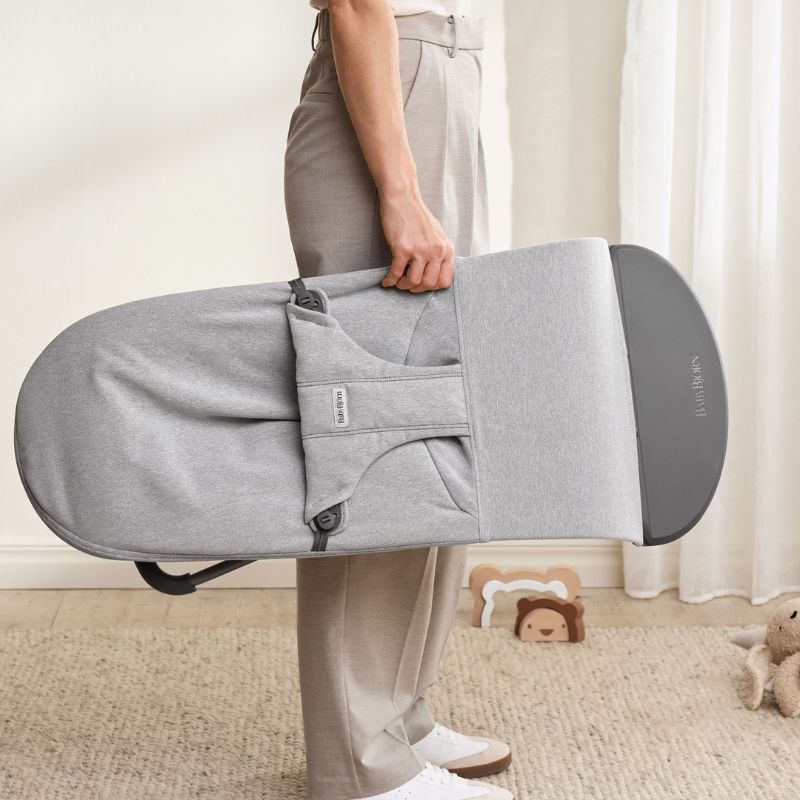 BabyBjorn Espreguiçadeira Bliss Woven Melange – Gris Claro (5)