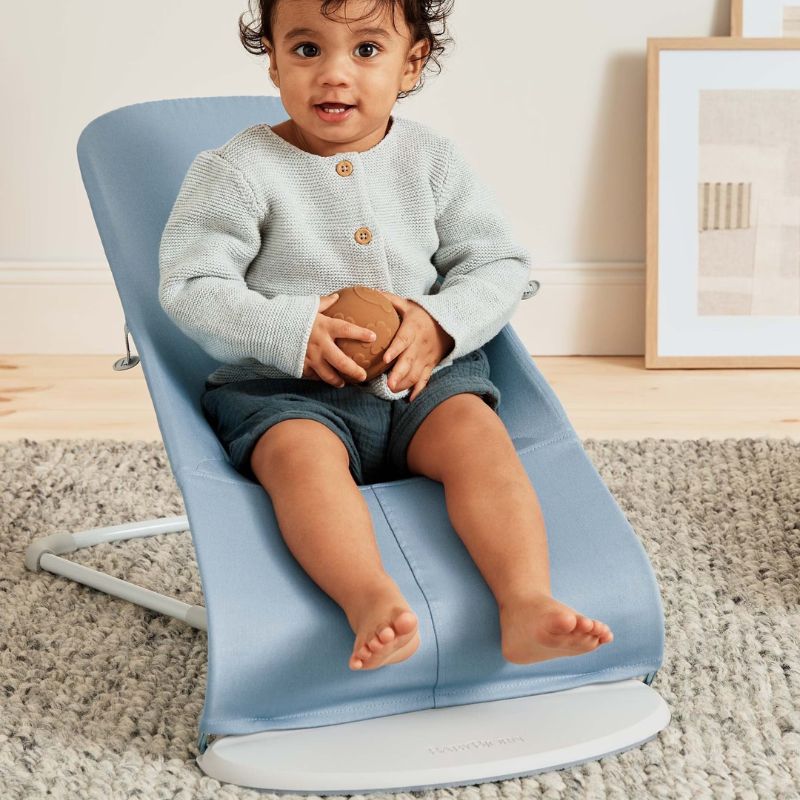 BabyBjorn Espreguiçadeira Bliss Woven Pétala – Azul (3)