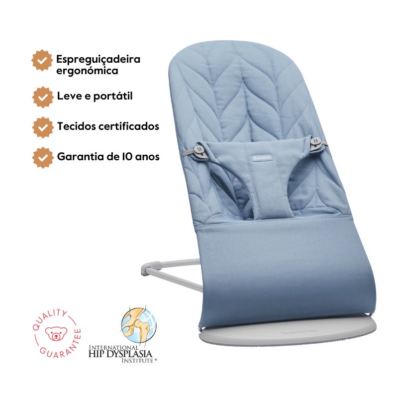 BabyBjorn Espreguiçadeira Bliss Woven Pétala – Azul