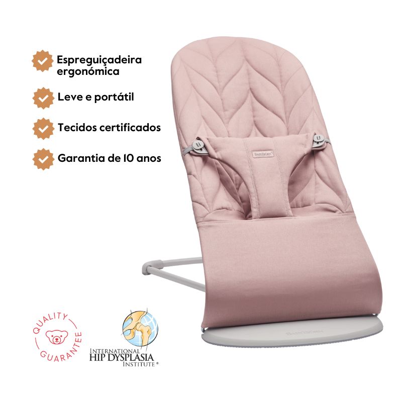 BabyBjorn Espreguiçadeira Bliss Woven Pétala – Rosa Palo