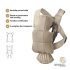 BabyBjorn Mochila Porta Bebé Mini Woven - Beige