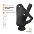 BabyBjorn Mochila Porta Bebé Mini Woven - Negro