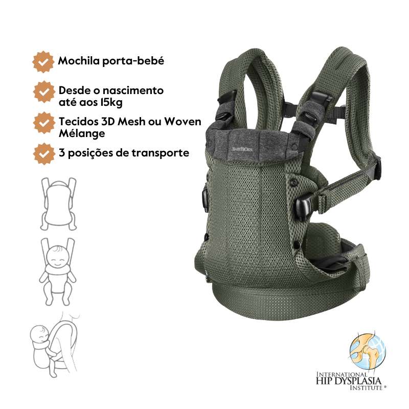 Babybjorn Mochila Porta Bebé Harmony Mesh – Verde Oscuro