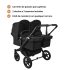 Carrinho de Passeio para Gémeos Bugaboo Donkey 5 Twin - Black/Midnight Black