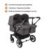 Carrinho de Passeio para Gémeos Bugaboo Donkey 5 Twin - Graphite/Gris Melange