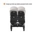 Carrinho de Passeio para Gémeos Bugaboo Donkey 5 Twin design lado a lado
