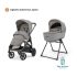 Carrinho de passeio Inglesina System Duo Aptica - Platinum Grey