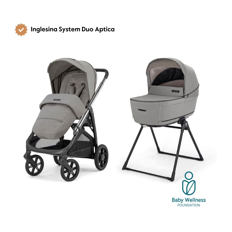 Carrinho de Bebé Inglesina System Duo Aptica – Platinum Grey