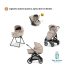 Carrinho de passeio Inglesina System Quattro Aptica Darwin Recline - Pashmina Beige