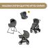 Carrinho de passeio Inglesina System Quattro Aptica Darwin – Velvet Grey