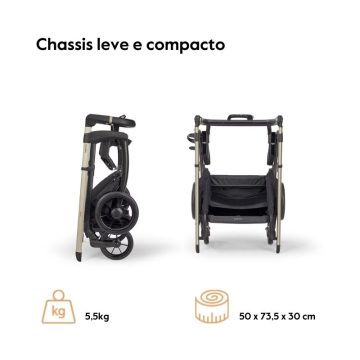 Inglesina System Duo Electa chassis leve e compacto