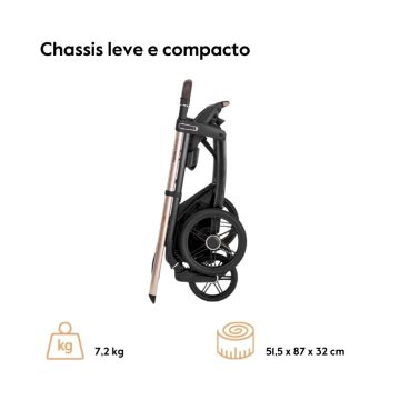 Inglesina System Quattro Aptica Darwin chassis leve e compacto