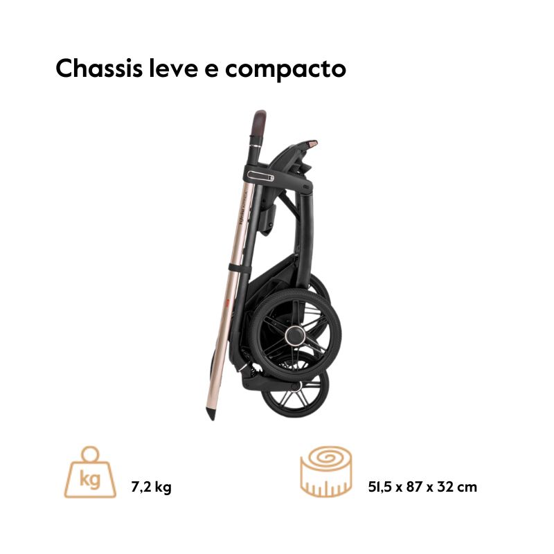 Inglesina System Quattro Aptica Darwin chassis leve e compacto