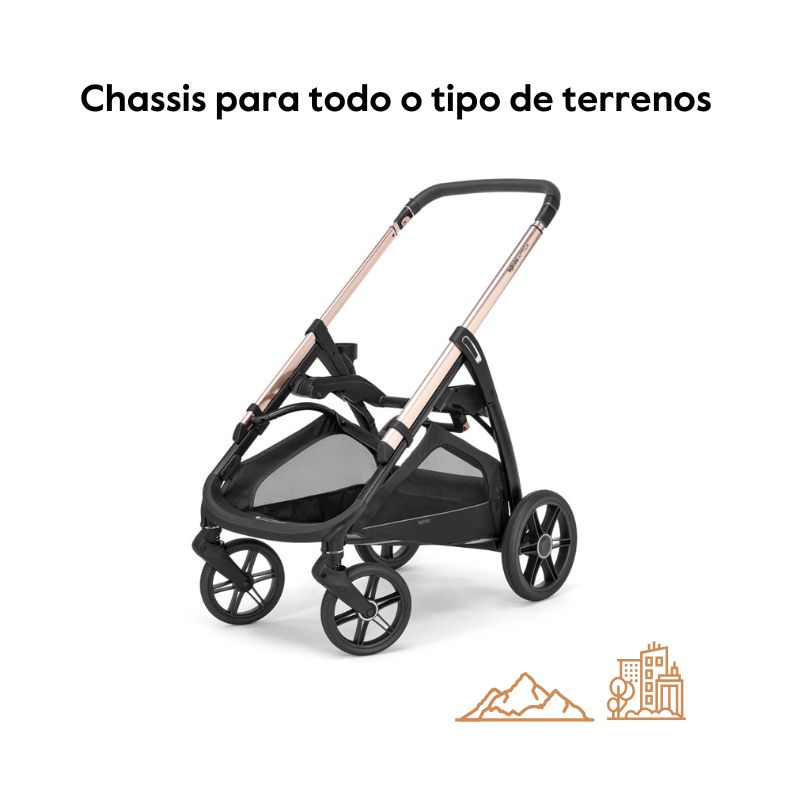 Inglesina System Quattro Aptica Darwin chassis para todo os tipo de terrenos