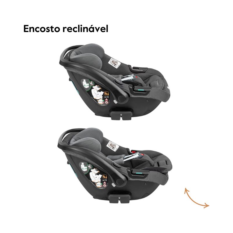 Inglesina System Quattro Aptica Darwin recline encosto reclinável