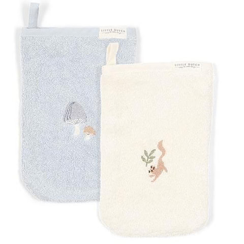 Little Dutch Mini Toalhinhas de Higiene Bordadas | Washcloths – Forest Friends